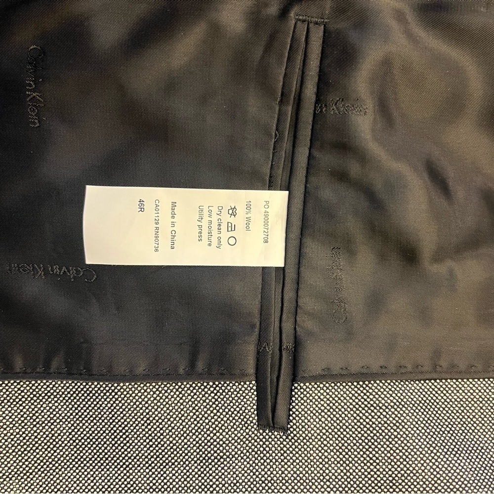 Calvin Klein Men's Charcoal Blazer - Picture 6 of 9